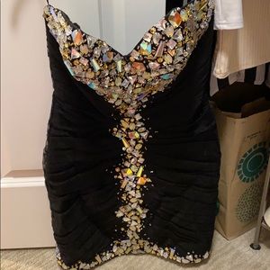 Jovani cocktail dress with sequins | New Years dress